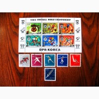Добірка марок Спорт, 1 блок та 63 марки