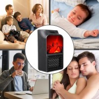 Портативний обігрівач тепловентилятор камін Flame Heater 900 Вт